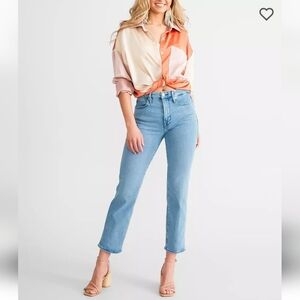 Good American Good Legs High Rise Straight Stretch Jean